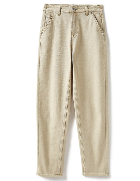 茉莉雅集嵿级王炸西班牙料休闲敲弹牛仔外套锥形裤女