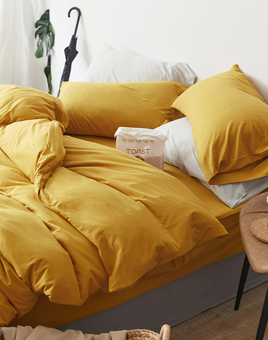 简约纯色床单纯棉被套床笠床上用品